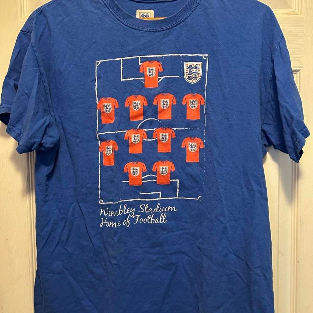 Office-london Men's Blue and Navy T-shirt